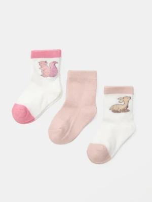 Sinsay - Skarpetki niemowlęce 3 pack - wielobarwny