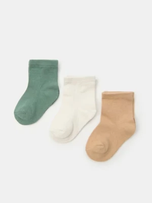 Sinsay - Skarpetki niemowlęce 3 pack - wielobarwny