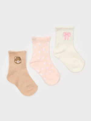 Sinsay - Skarpetki niemowlęce 3 pack - wielobarwny