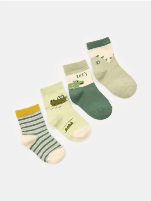Sinsay - Skarpetki niemowlęce 4 pack - wielobarwny