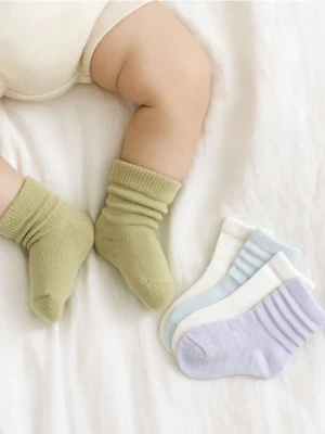 Sinsay - Skarpetki niemowlęce 5 pack - wielobarwny