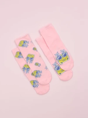 Sinsay - Skarpetki SpongeBob 2 pack - wielobarwny