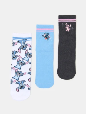 Sinsay - Skarpetki Stitch 3 pack - wielobarwny