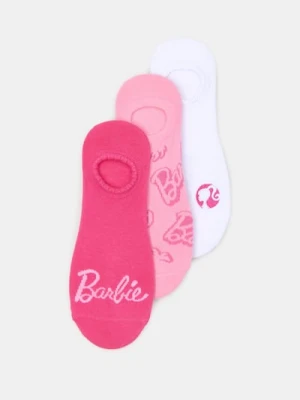 Sinsay - Skarpetki stopki 3 pack Barbie - wielobarwny