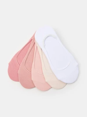 Sinsay - Skarpetki stopki 5 pack - różowy