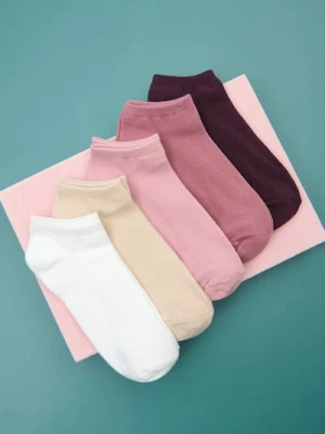 Sinsay - Skarpetki stopki 5 pack - wielobarwny
