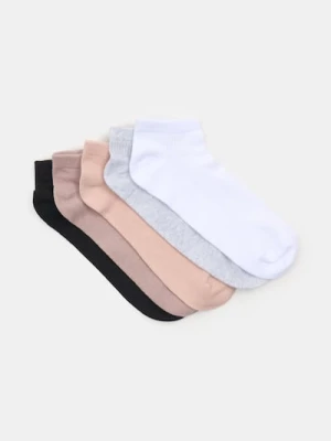 Sinsay - Skarpetki stopki 5 pack - wielobarwny