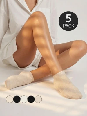 Sinsay - Skarpetki stopki 5 pack - wielobarwny