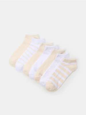 Sinsay - Skarpetki stopki 7 pack - wielobarwny