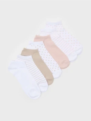 Sinsay - Skarpetki stopki 7 pack - wielobarwny
