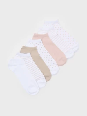 Sinsay - Skarpetki stopki 7 pack - wielobarwny