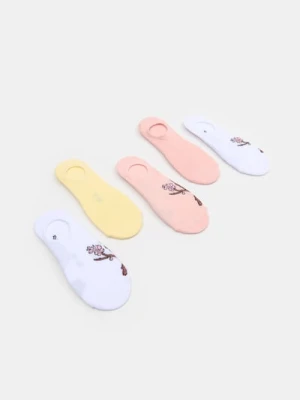 Sinsay - Skarpetki stopki z motywem wiosennym 5 pack - wielobarwny