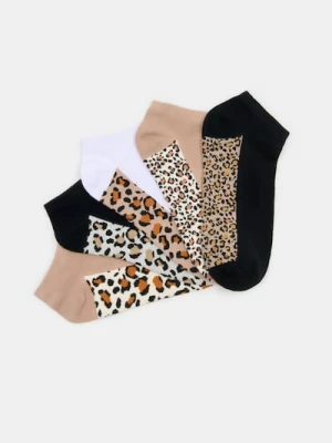 Sinsay - Skarpetki w panterkę 5 pack - wielobarwny