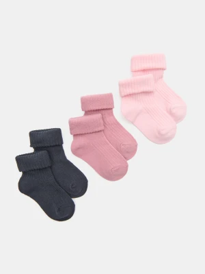Sinsay - Skarpetki z bawełną 3 pack - wielobarwny