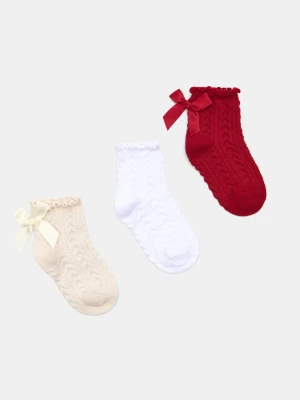 Sinsay - Skarpetki z bawełną 3 pack - wielobarwny