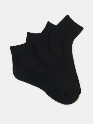 Sinsay - Skarpetki z bawełną 4 pack - czarny