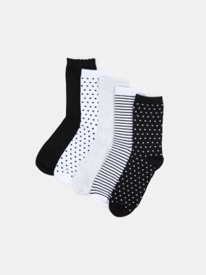 Sinsay - Skarpetki z bawełną 5 pack - wielobarwny