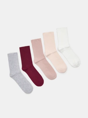 Sinsay - Skarpetki z bawełną 5 pack - wielobarwny