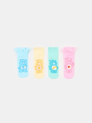 Sinsay - Skarpetki z bawełną i falbanami 4 pack Care Bears - wielobarwny