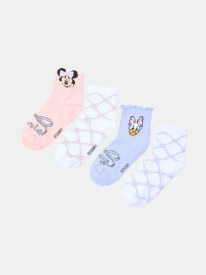Sinsay - Skarpetki z bawełną i ozdobnym wzorem Minnie Mouse - wielobarwny