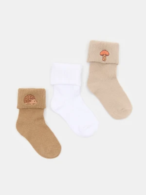 Sinsay - Skarpetki z motywem jesiennym 3 pack - wielobarwny