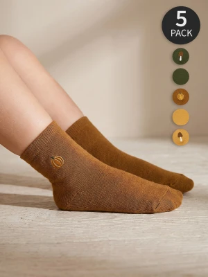 Sinsay - Skarpetki z motywem jesiennym 5 pack - wielobarwny