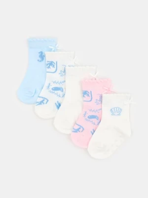 Sinsay - Skarpetki z motywem morskim 5 pack - wielobarwny