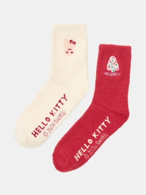 Sinsay - Skarpetki z motywem świątecznym 2 pack Hello Kitty - wielobarwny