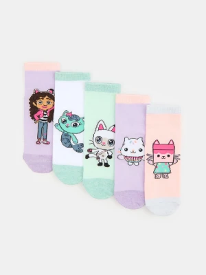 Sinsay - Skarpetki za kostkę 5 pack Gabby’s Dollhouse - wielobarwny