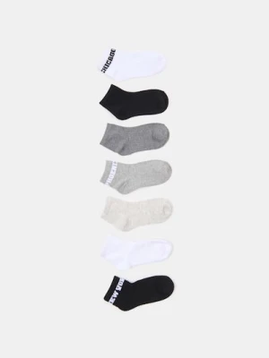 Sinsay - Skarpetki za kostkę z bawełną 7 pack - wielobarwny