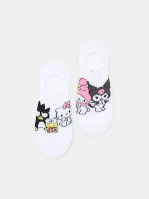 Sinsay - Skarpety stopki 2 pack Hello Kitty & Friends - biały