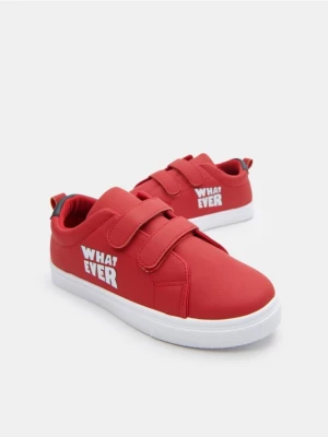 Sinsay - Sneakersy na rzepy - czerwony