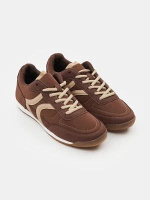 Zdjęcie produktu Sinsay - Sneakersy sznurowane - brązowy