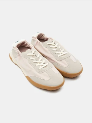 Sinsay - Sneakersy z imitacją zamszu - beżowy