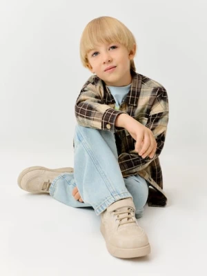 Sinsay - Sneakersy ze skórzaną wkładką - beżowy