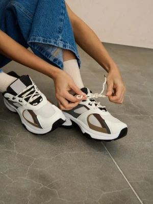 Sinsay - Sneakersy z siateczką i grubą podeszwą - wielobarwny