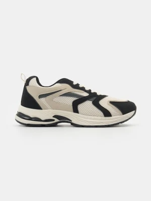 Sinsay - Sneakersy z siatką i kontrastowymi wstawkami - wielobarwny
