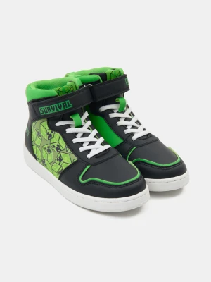 Sinsay - Sneakersy za kostkę Minecraft na rzep i sznurowadła - wielobarwny