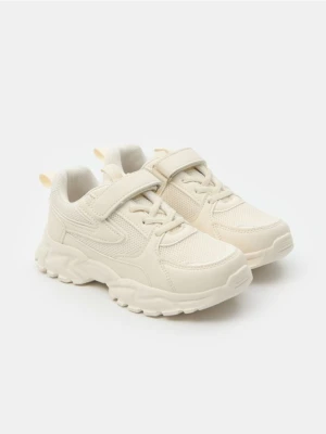 Sinsay - Sneakersy zapinane na rzep - beżowy
