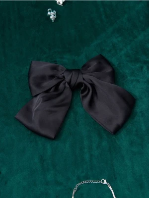 Sinsay - Spinka do włosów w kształcie kokardy - czarny