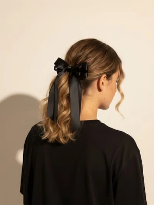 Sinsay - Spinka do włosów w kształcie kokardy - czarny