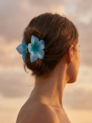 Sinsay - Spinka do włosów w kształcie kwiatka - niebieski