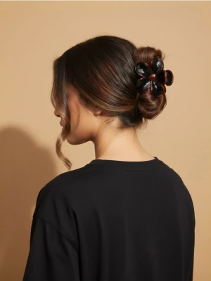 Sinsay - Spinka do włosów w kształcie kwiatu - czarny