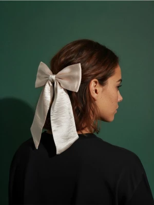 Sinsay - Spinka do włosów z kokardą - kremowy
