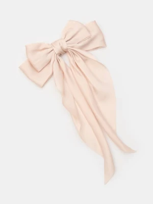 Sinsay - Spinka do włosów z kokardą - kremowy