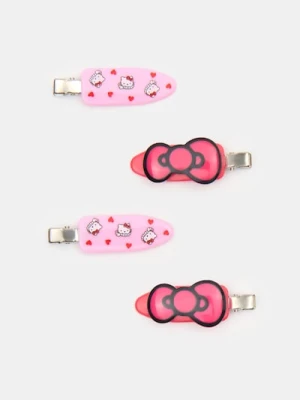 Sinsay - Spinki do włosów 4 pack Hello Kitty - różowy