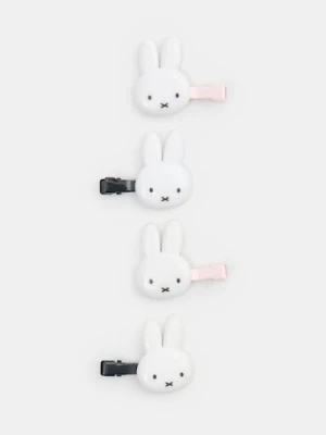 Sinsay - Spinki do włosów 4 pack Miffy - biały