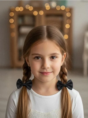 Sinsay - Spinki do włosów kokardki 5 pack - czarny