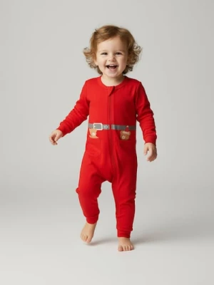 Sinsay - Śpiochy zapinane na zamek z motywem świątecznym - czerwony