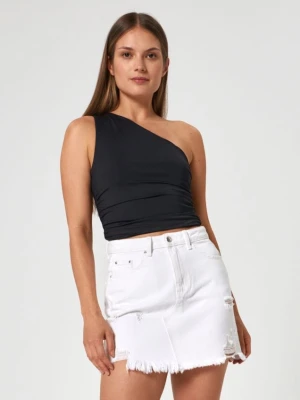 Sinsay - Spódnica jeansowa mini - biały